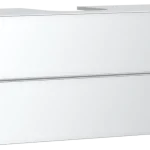 Árengedmény Hansgrohe Xevolos E Konzolos mosdószekrény 1180/550, matt fehér színű, 2 fiókkal, ráültetett mosdótálakhoz 54193320