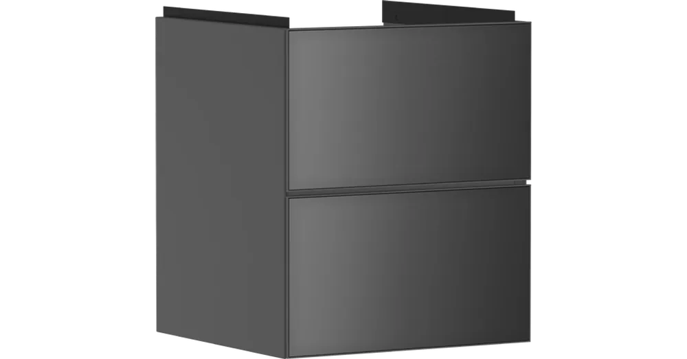 Alacsony ár Hansgrohe Xevolos E Mosdószekrény kézmosóhoz 480/475, matt szürke pala színű, 2 fiókkal 54174770