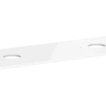 Biztonságos fizetés Hansgrohe Xelu Q Pultlap 1560/550 dupla kivágással, csaptelep lyuk nélküli, ráültetett mosdótálhoz 54119050