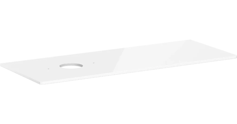 Utolsó esély Hansgrohe Xelu Q Pultlap 1360/550 baloldali kivágással, csaptelep lyuk nélküli, ráültetett mosdótálhoz 54116050