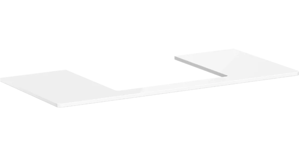 Népszerű Hansgrohe Xelu Q Pultlap konzolos szekrényhez 1180/550 középkivágással, ráültetett mosdótálhoz 600/480 54111050