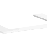 Végkiárusítás Hansgrohe Xelu Q Pultlap konzolos szekrényhez 780/550 középkivágással, ráültetett mosdótálhoz 600/480 54109050