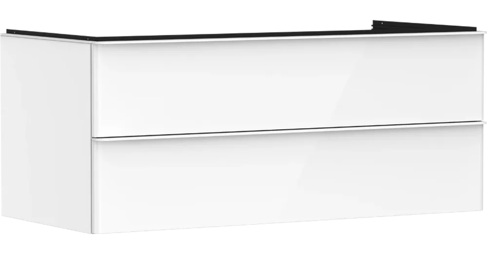 Hansgrohe Xelu Q Mosdószekrény 1180/550, magasfényű fehér színű színű, 2 fiókkal, mosdótálhoz alkalmas munkalapokhoz 54082700 Akciós ár