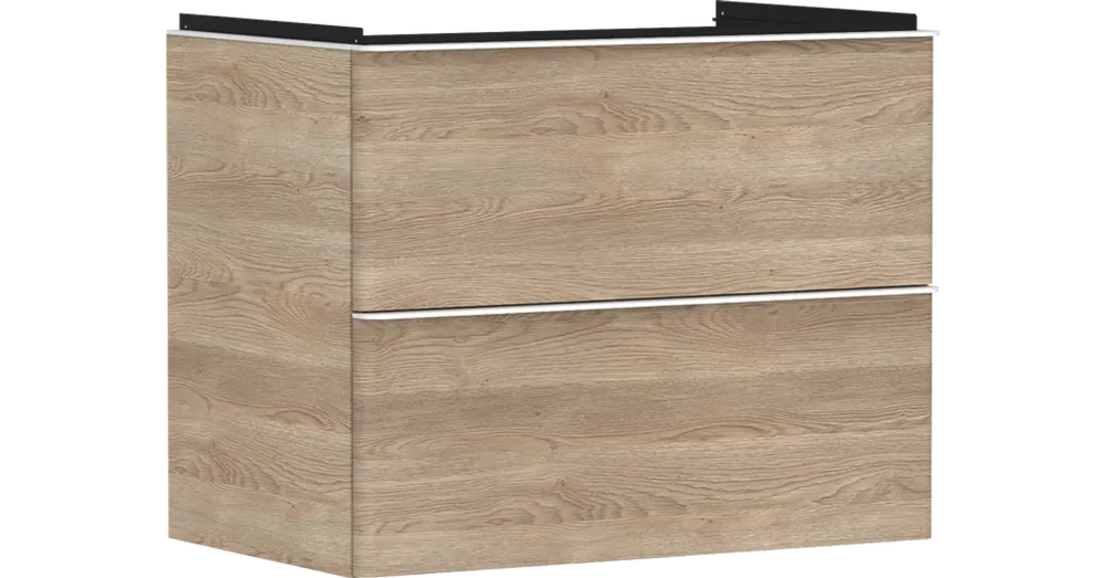 Hansgrohe Xelu Q Mosdószekrény 780/475, természetes tölgy színű, 2 fiókkal, normál mosdókhoz 54029700 Vásárlói kedvenc