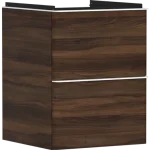 Akció Hansgrohe Xelu Q Mosdószekrény kézmosóhoz 480/475, sötét dió színű, 2 fiókkal 54022700