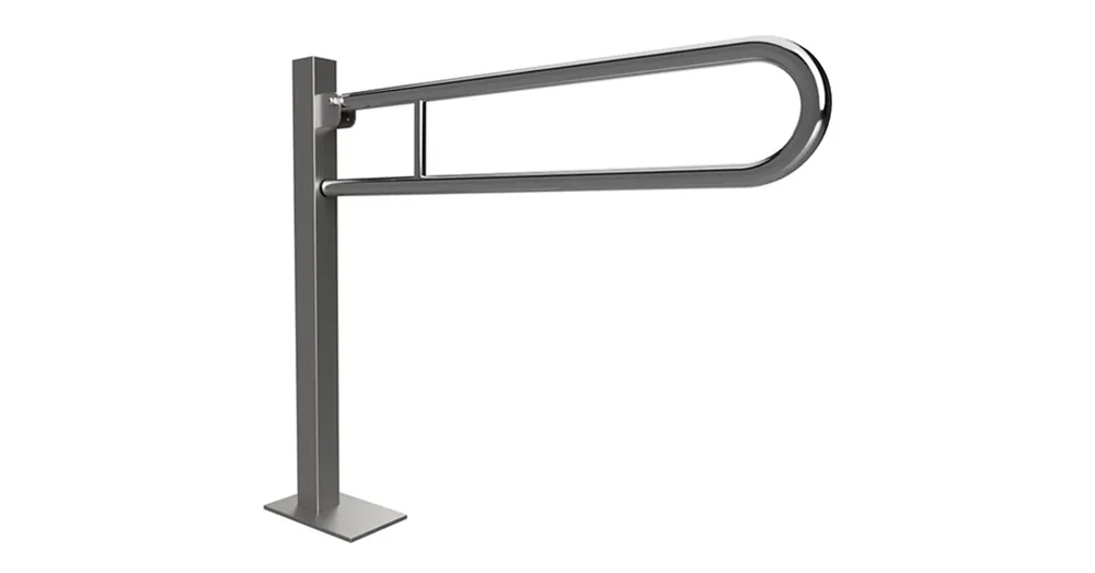 Nézd meg most SAPHO BEMETA HELP Felhajtható kapaszkodó, U-típus, álló, padlóra szerelhető, 850mm, polírozott (301507321)