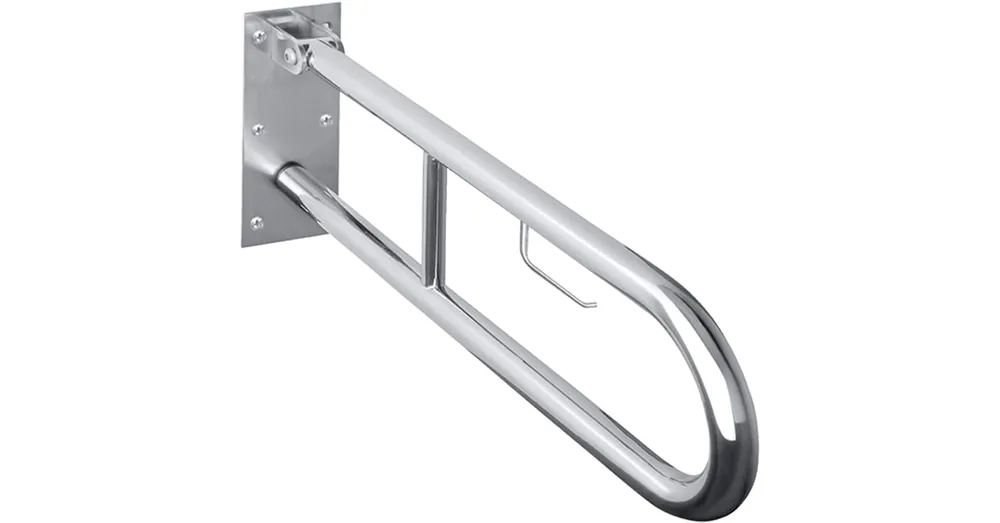 Outlet SAPHO BEMETA HELP Felhajtható kapaszkodó, U-típus, WC papírtartóval, 750mm, matt (301406302)