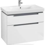 Villeroy & Boch Subway 2.0 fürdőszobai alsószekrény 2 fiókos glossy white A91400DH Rendeld meg most