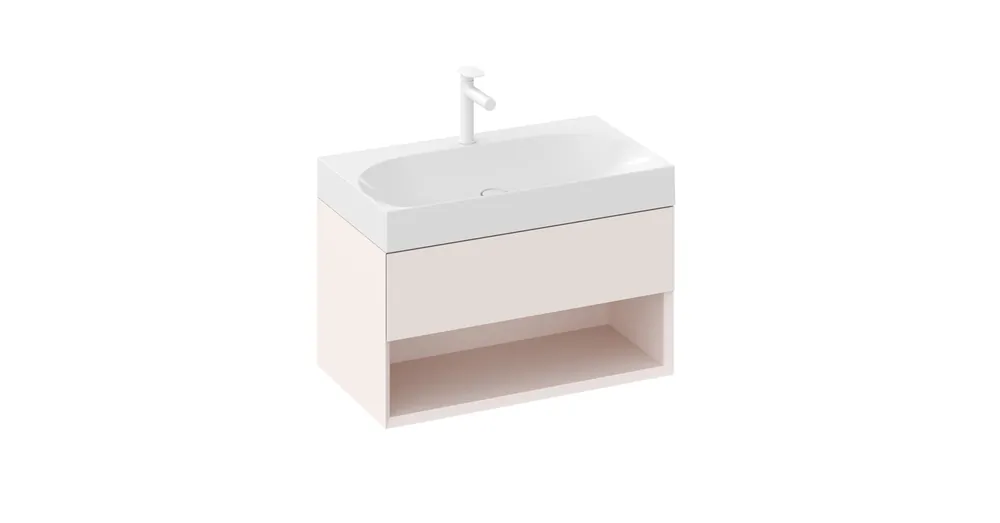 Expressz kézbesítés Ravak SD Lite 80 fürdőszobai szekrény mosdó alá Alabaster Pink X000001866