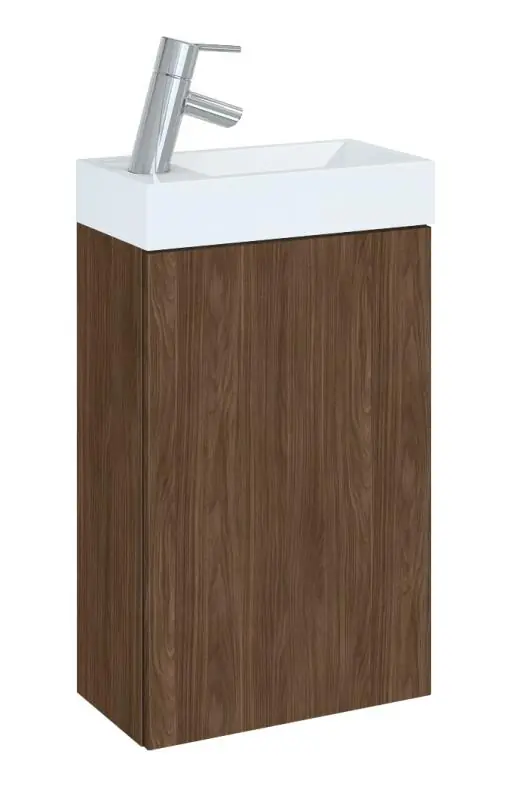 AREZZO design MINI 40 1 ajtós Lincoln dió (alsószekrény + mosdó) Bestseller