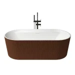 Biztonságos fizetés Zenon Olympia Cobre Metallic/Blanco Mate szabadonálló kád