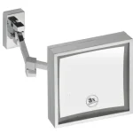 BEMETA KOZM.TÜKRÖK Kozmetikai tükör, LED világítással, 205x205x400mm; 5,6W (112101202) Biztonságos fizetés
