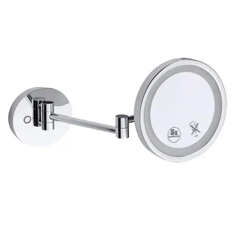 Olcsóbb BEMETA KOZM.TÜKRÖK Kozmetikai tükör, LED világítással, 216x216x370mm, átm:160mm