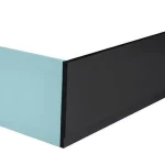 POLYSAN PLAIN előlap, jobbos, 180x59cm, matt fekete (72804.21) Árengedmény