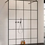 Radaway Modo New Brushed Gold II Walk-in szálcsiszolt arany zuhanyfal Ne maradj le
