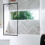 Biztonságos fizetés Modo New Black PNJ II Frame fekete kádparaván