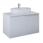 Expressz kézbesítés AREZZO design Malibu alsószekrény 90 1 fiók + 1 fiók , v. matt szürke