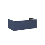 Népszerű AREZZO design MONTEREY 80 cm-es alsószekrény 1 fiókkal Matt Kék színben, szifonkivágás nélkül