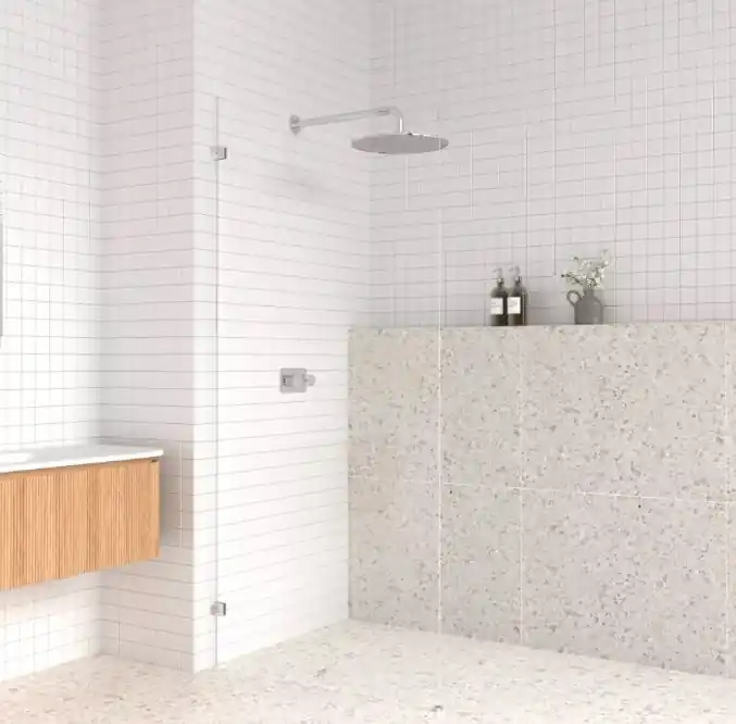 AREZZO design CLEAR walk-in zuhanyfal, átlátszó 900x2000 Népszerű