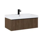 AREZZO design MONTEREY 80 cm-es alsószekrény 1 fiókkal Lincoln dió színben, szifonkivágással Ajánlat