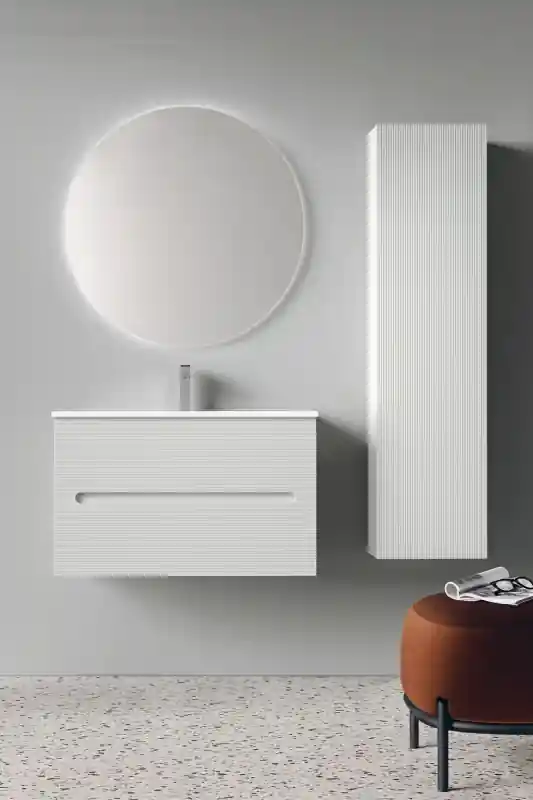 AdattoCasa Rigo kiegészítő szekrény, 138 cm, Bianco Neve Biztonságos fizetés