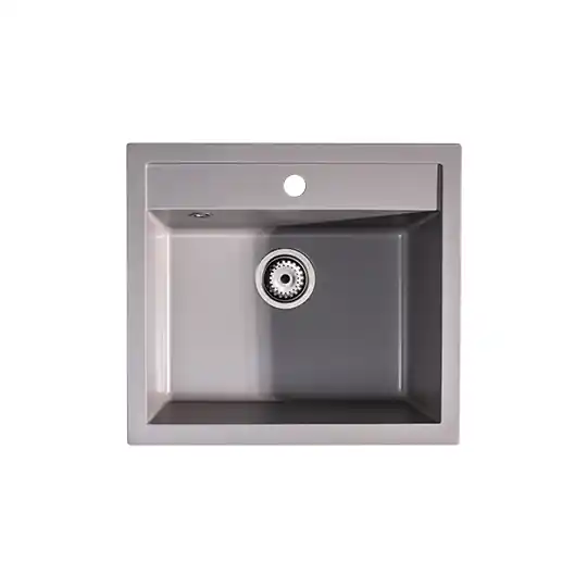 Különleges ajánlat LUNART BASIC Cuki egymedencés gránit mosogató, Light Grey