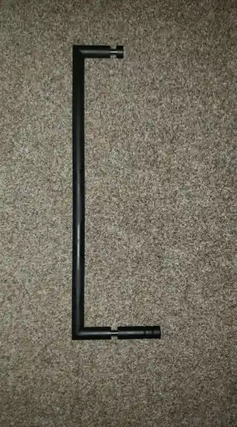 BEMETA DARK törölközőtartó üvegajtóra, 620x20x133mm, fekete Legkelendőbb