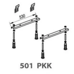 Outlet Kolpa San kádláb PKK 501 Calando kádakhoz, egyenes kádakhoz 85 cm szélességig
