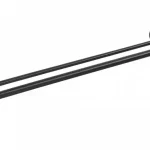 BEMETA DARK Dupla törölközőtartó, 655x55x110mm, fekete (104204050) (XR401B) Különleges ajánlat