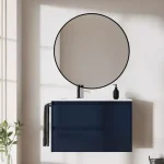 Royo Sansa Alsószekrény 2 fiókos 1 ajtós, 90-es, Gloss Navy Blue Expressz kézbesítés