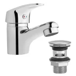 Expressz kézbesítés Invena Ava New Basin Tap with Click-Clack Drain, Chrome _ Invena AVA NEW mosdócsaptelep, álló, click-clack leeresztővel, króm