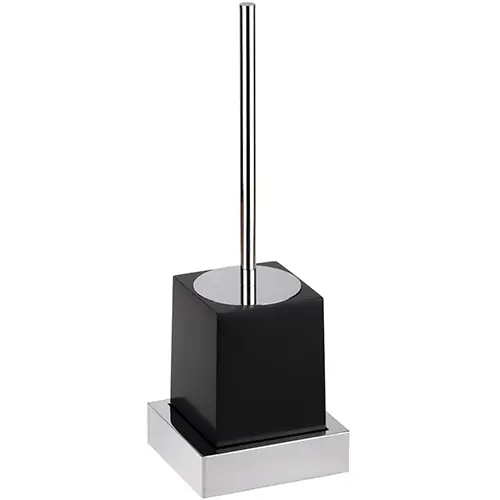 Szezonális akció BEMETA GAMMA fali WC-kefetartó, 125x386x105mm, króm/fekete