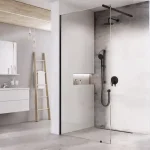 Ravak Walk-In Wall zuhanykabin fekete, átlátszó Kihagyhatatlan ajánlat