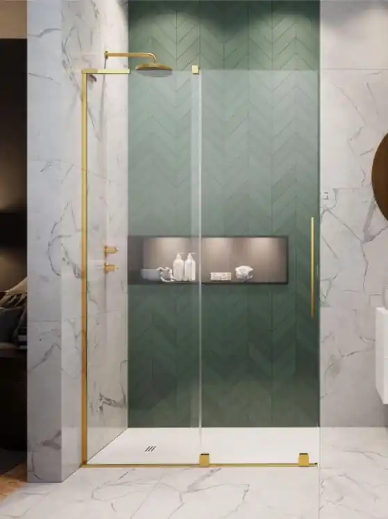 Akciós ár Radaway Furo SL Gold Walk-in arany zuhanyfal