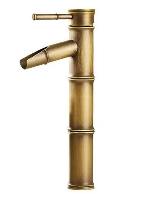 Bestseller Balneum Bronz Bamboo antik magasított mosdó csaptelep
