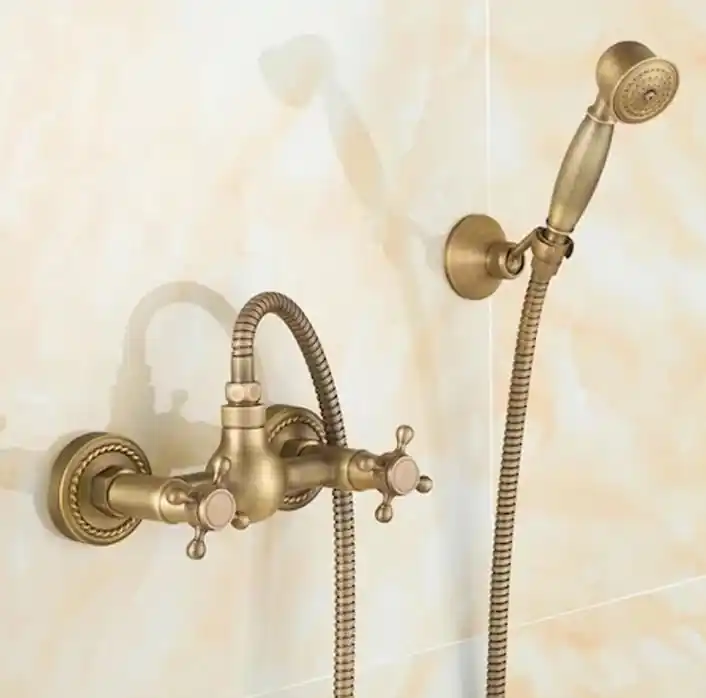 Balneum Vintage antik bronz kétgombos zuhany csaptelep Olcsó