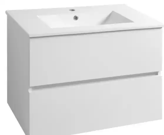 Aqualine Paneda mosdótartó szekrény, mosdó nélkül, 74,5 x 55 x 45,2 cm, Fehér Akciós ár