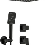 Blur falsík alatti zuhanyszett, fekete Outlet