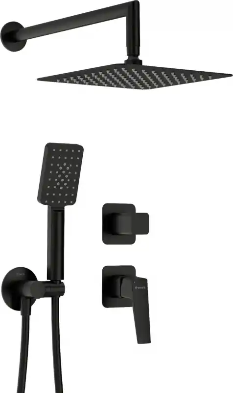 Blur falsík alatti zuhanyszett, fekete Outlet