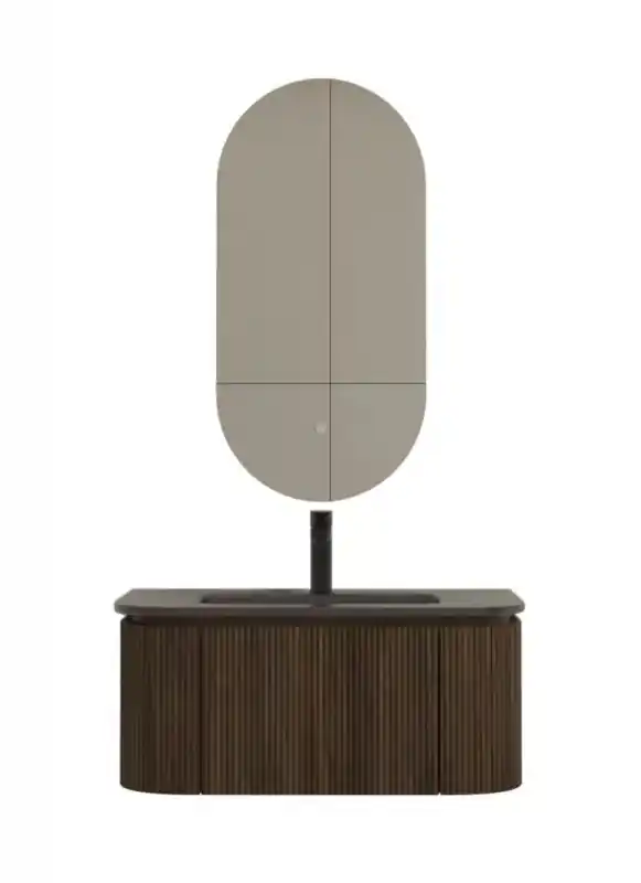 AREZZO design SIERRA 80 cm-es mosdótartó szekrény 1 fiók, 2 ajtó, dió Szuper ajánlat