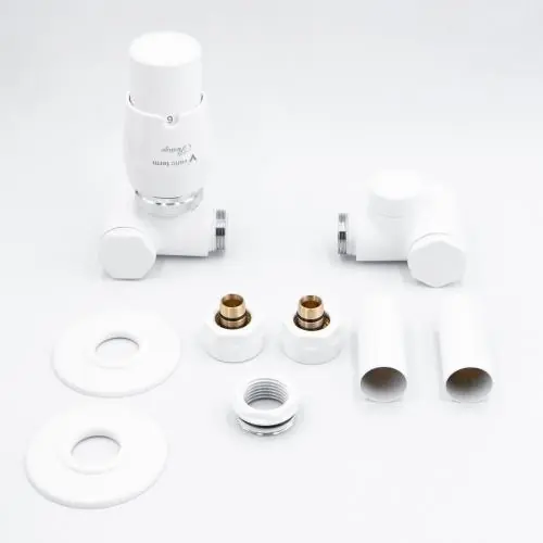 Expressz kézbesítés AREZZO design VARIOPEX/INTEGRA radiátor szelep fehér, bal AR-VARIOPEX-W-L