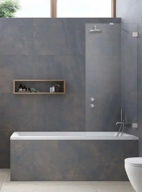 Radaway Essenza Pro Brushed Nickel PNJ II szálcsiszolt króm kádparaván Akciós ár