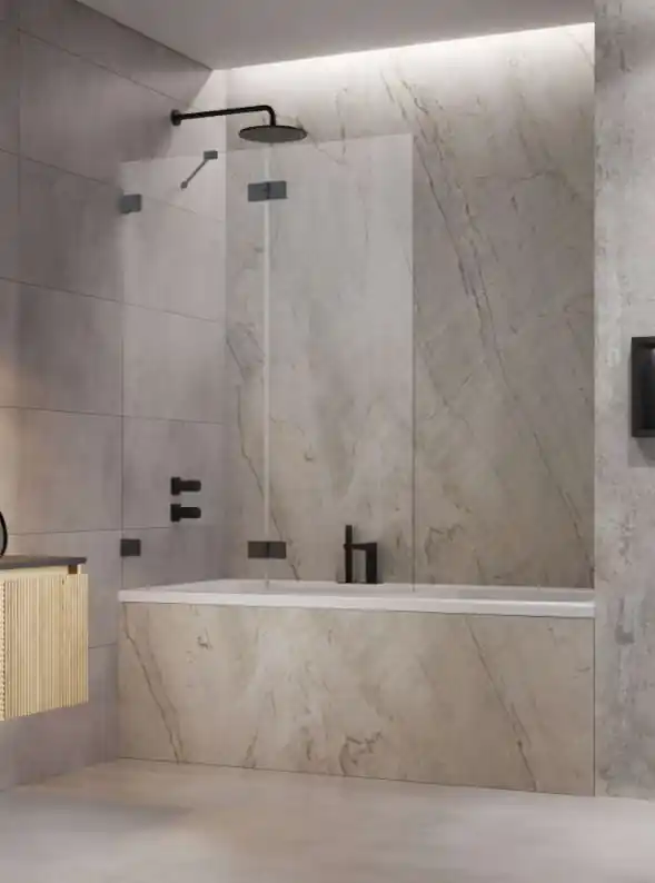 Azonnali szállítás Radaway Essenza Pro Brushed GunMetal PND II szálcsiszolt fegyvermetál kádparaván