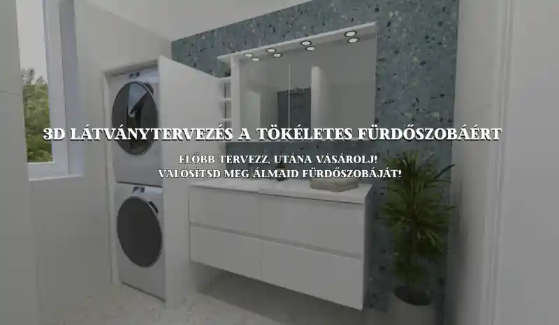 Újdonság FÜRDŐSZOBA TERVEZÉS JÓVÁÍRÁS
