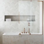 Radaway Furo SL Brushed Copper PND II szálcsiszolt réz kádparaván Azonnali szállítás