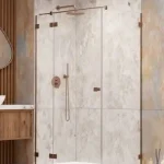 Kiárusítás Radaway Essenza Pro Brushed Copper KDJ szögletes szálcsiszolt réz zuhanykabin