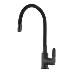 Bestseller Invena JOGA PLUS konyhai csaptelep, álló, flexibilis kifolyócsővel, fekete, waterplating bevonat