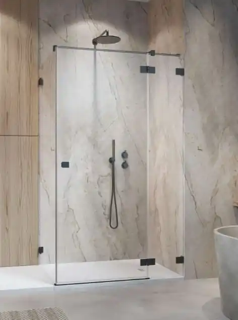 Különleges ajánlat Radaway Essenza Pro Brushed GunMetal KDJ szögletes szálcsiszolt fegyvermetál zuhanykabin