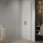 NESTA Gold Brushed Walk In 120-as zuhanyfal Kiárusítás