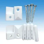 Árcsökkenés Mounting kit for edge-polished mirror with plastic support elements _ Rögzítőszett élfénycsiszolt tükör felszereléséhez, műanyag tartóelemekkel